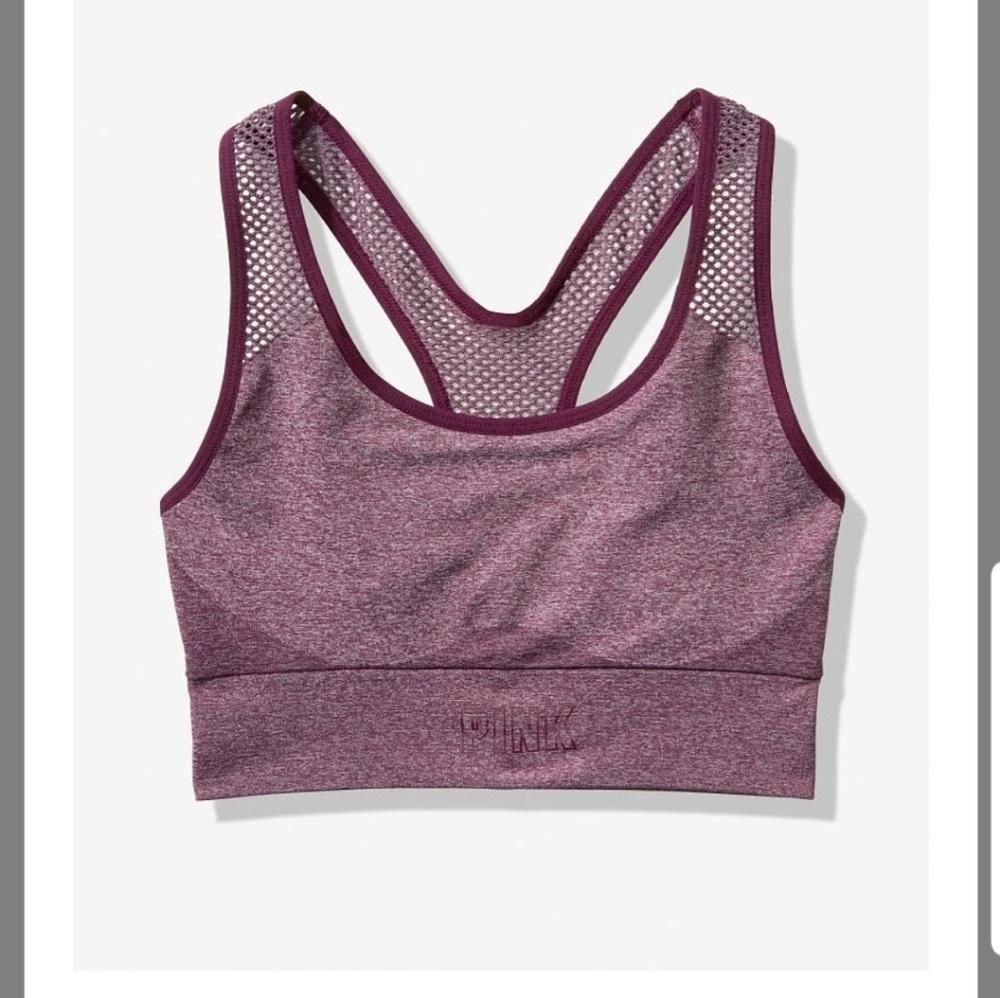 VS Pink Seamless Lightly Lined Gym Racerback